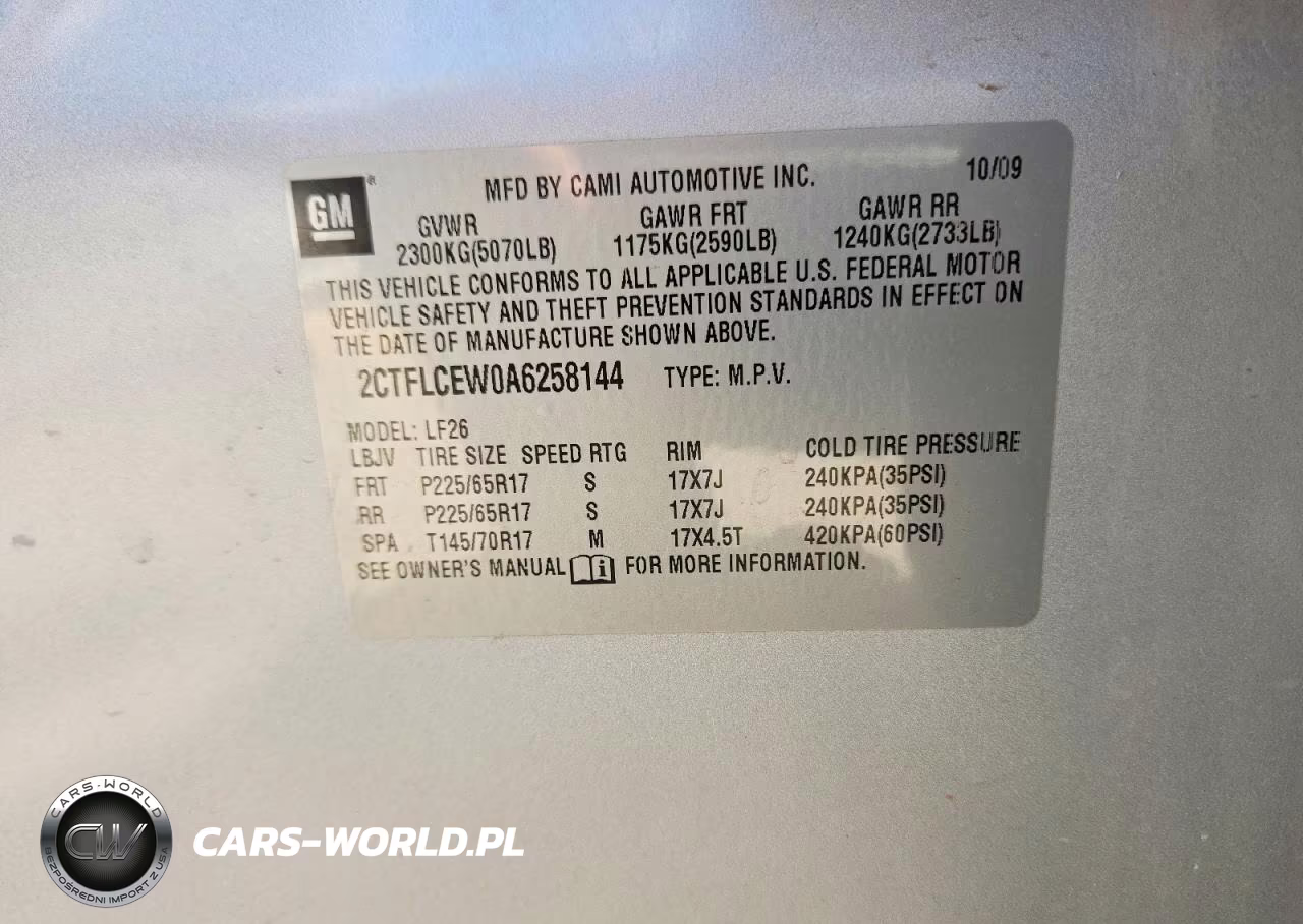2010 GMC Terrain Sle VIN:2CTFLCEW0A6258144 - 13