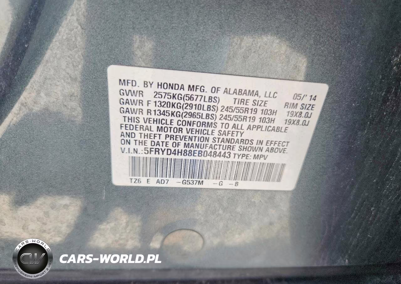 2014 Acura Mdx Advance VIN:5FRYD4H88EB048443 - 13
