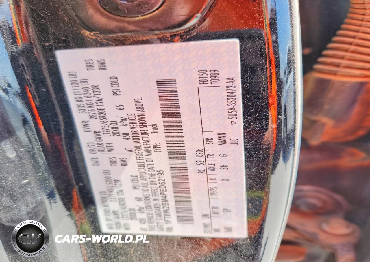 2023 Ford F250 Super Duty VIN:1FT8W2BM4PED62195 - 13