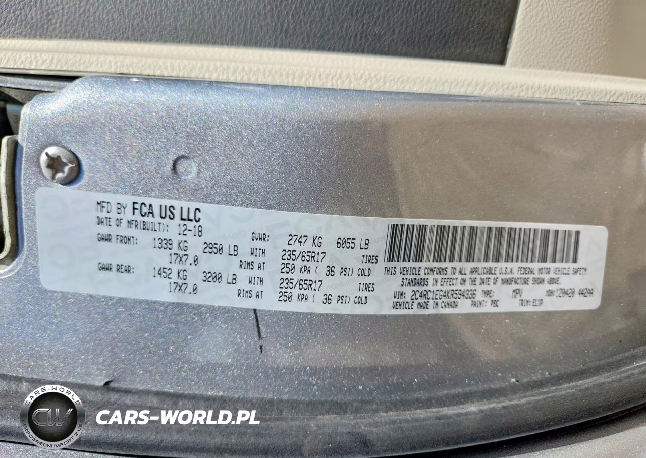 2019 Chrysler Pacifica Touring L Plus VIN:2C4RC1EG4KR594336 - 13