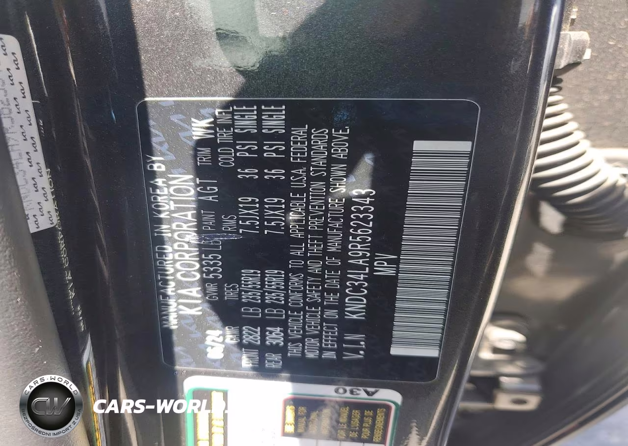 2024 Kia Ev6 Wind VIN:KNDC34LA9R5623343 - 13