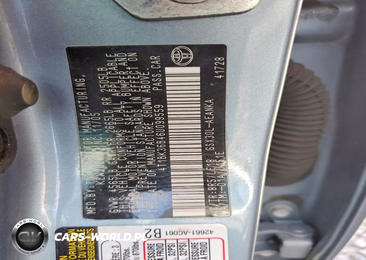 2006 Toyota Avalon Touring VIN:4T1BK36B46U099559 - 12