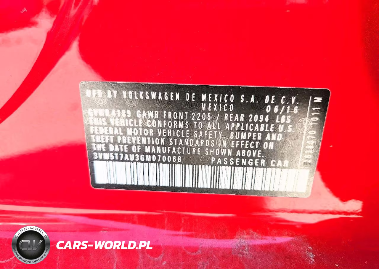 2016 Volkswagen Gti S-Se VIN:3VW5T7AU3GM070068 - 13
