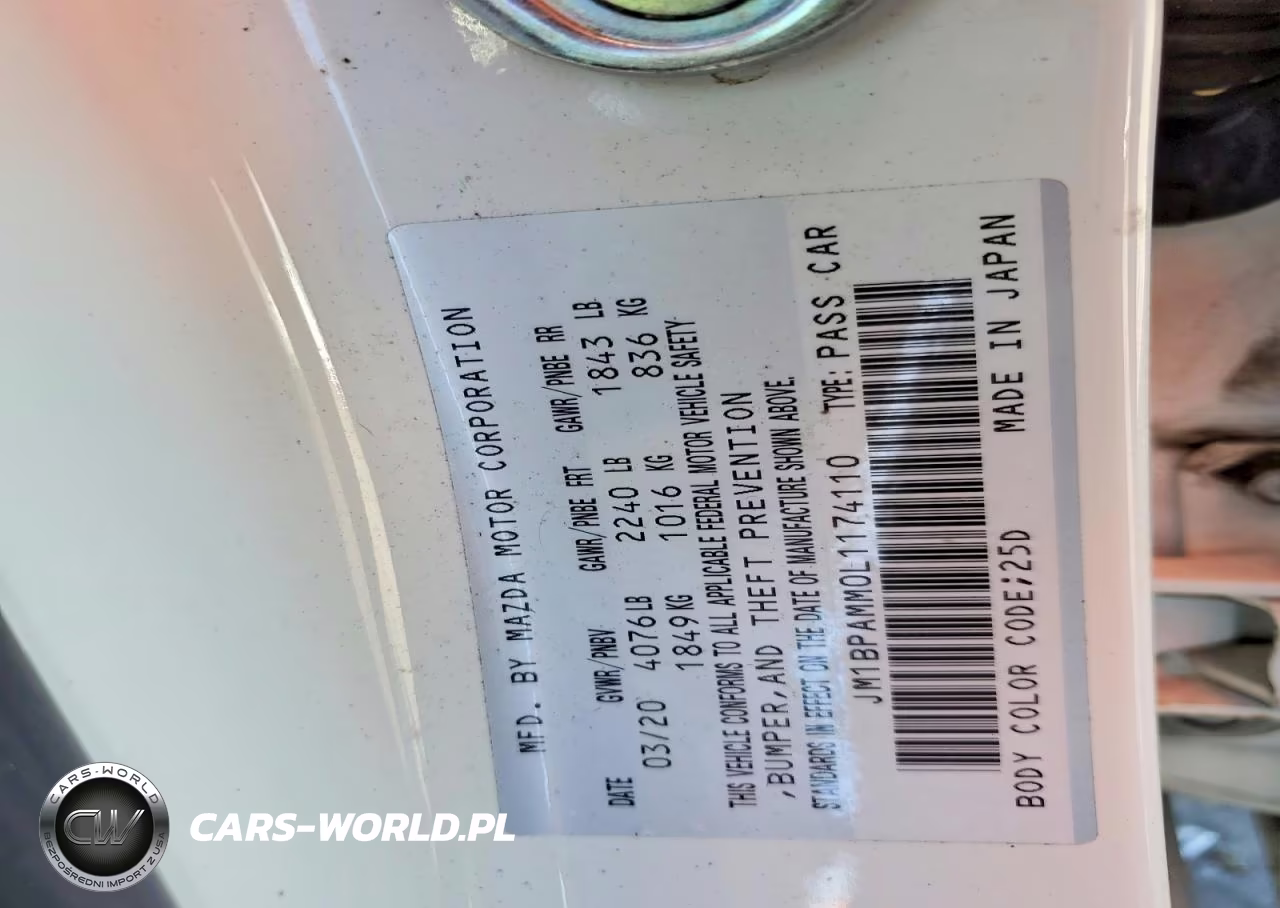 2020 Mazda 3 Preferred VIN:JM1BPAMM0L1174110 - 12