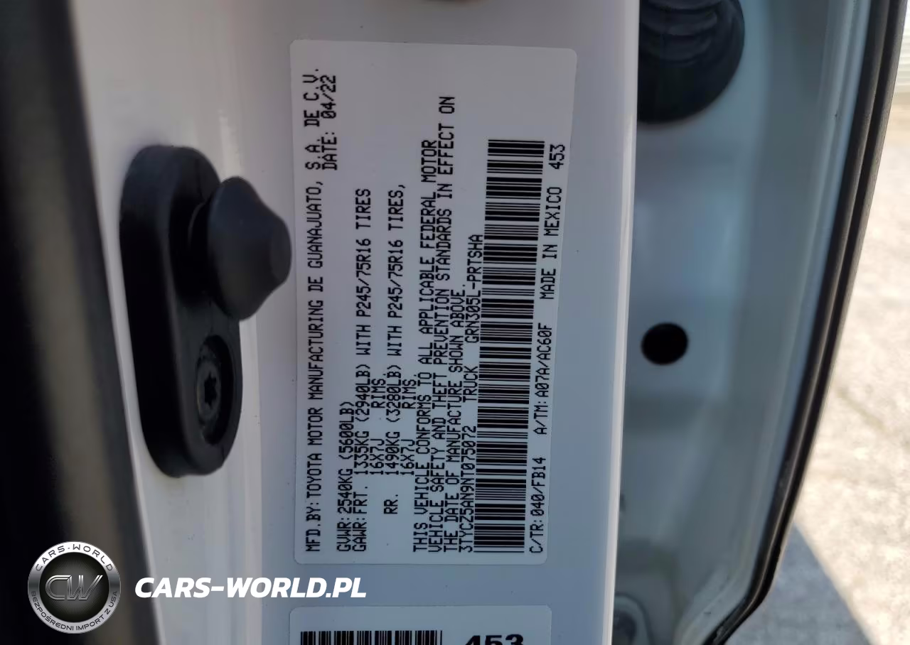 2022 Toyota Tacoma Double Cab VIN:3TYCZ5AN9NT075072 - 12