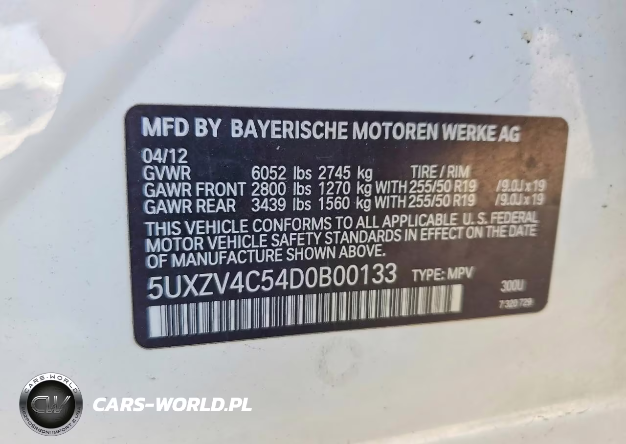 2013 BMW X5 xDrive35I VIN:5UXZV4C54D0B00133 - 13