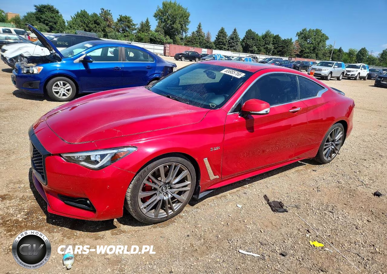 2017 Infiniti Q60 Red Sport 400 VIN:JN1FV7EK7HM610855 - 1