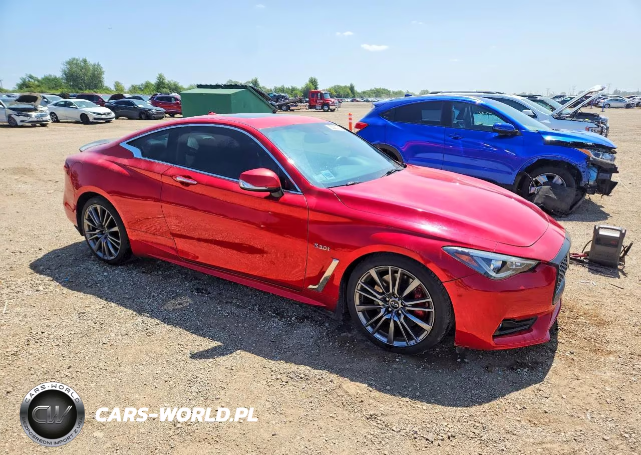 2017 Infiniti Q60 Red Sport 400 VIN:JN1FV7EK7HM610855 - 4