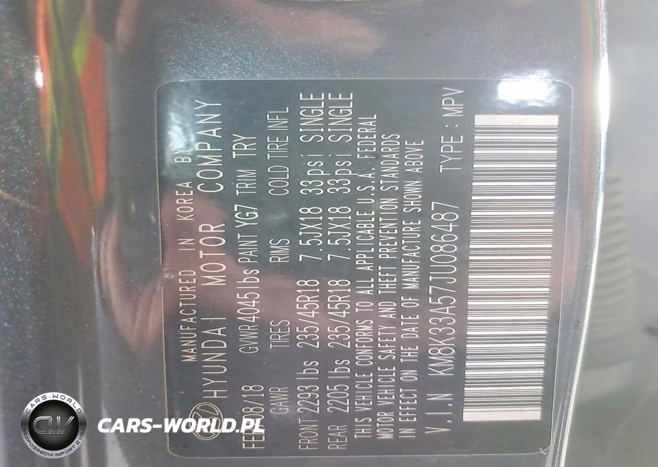 2018 Hyundai Kona Limited VIN:KM8K33A57JU086487 - 13