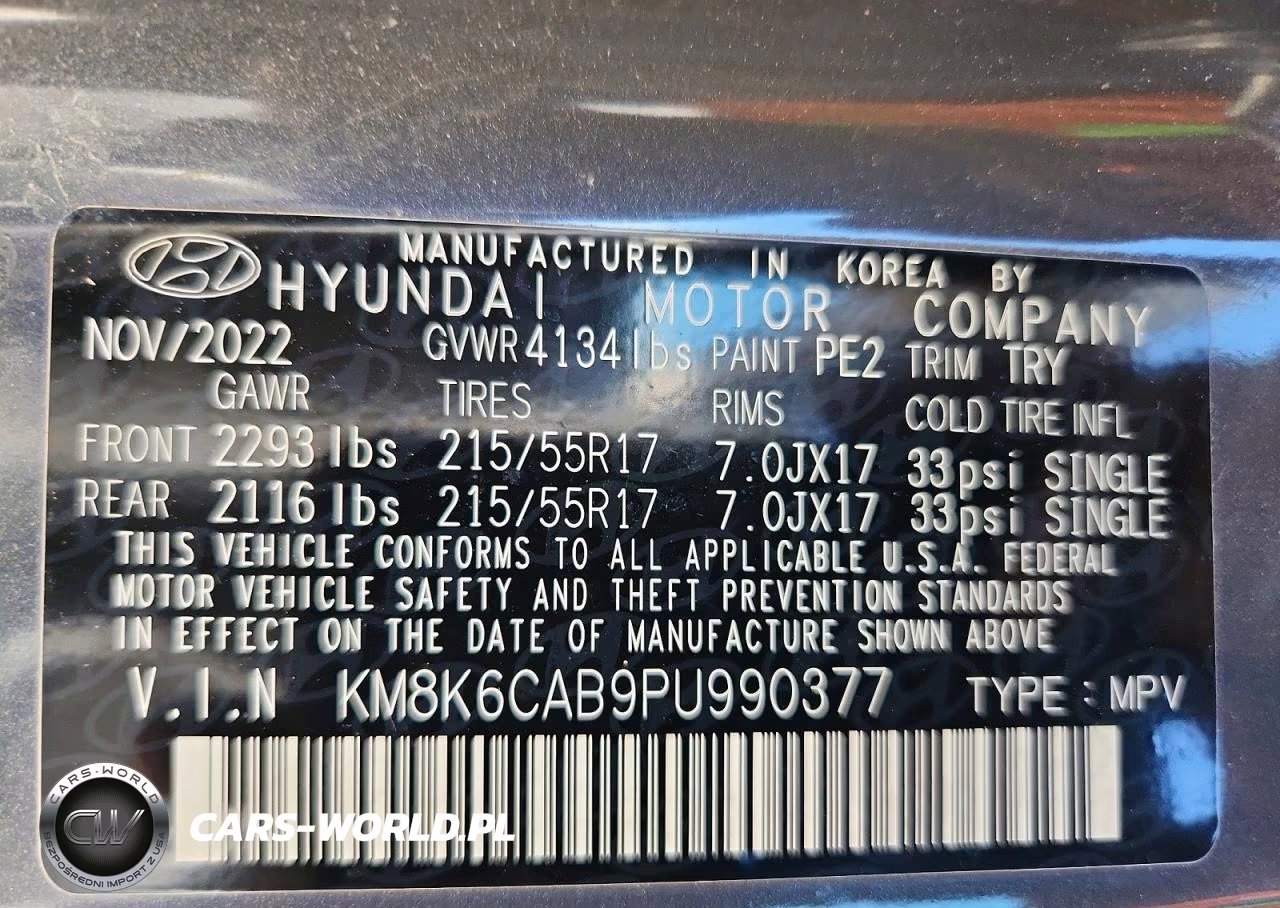 2023 Hyundai Kona Sel VIN:KM8K6CAB9PU990377 - 13