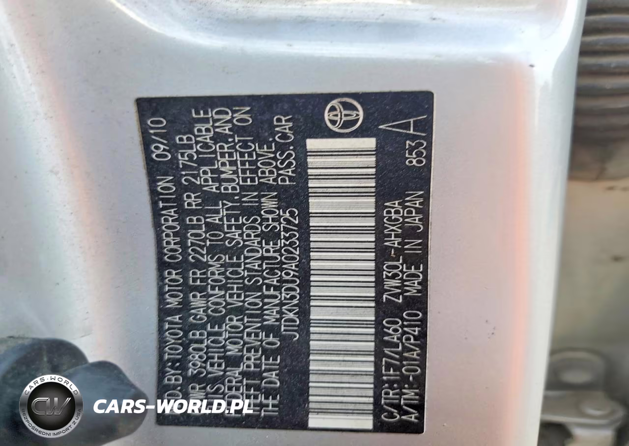 2010 Toyota Prius Iv VIN:JTDKN3DU9A0233725 - 13