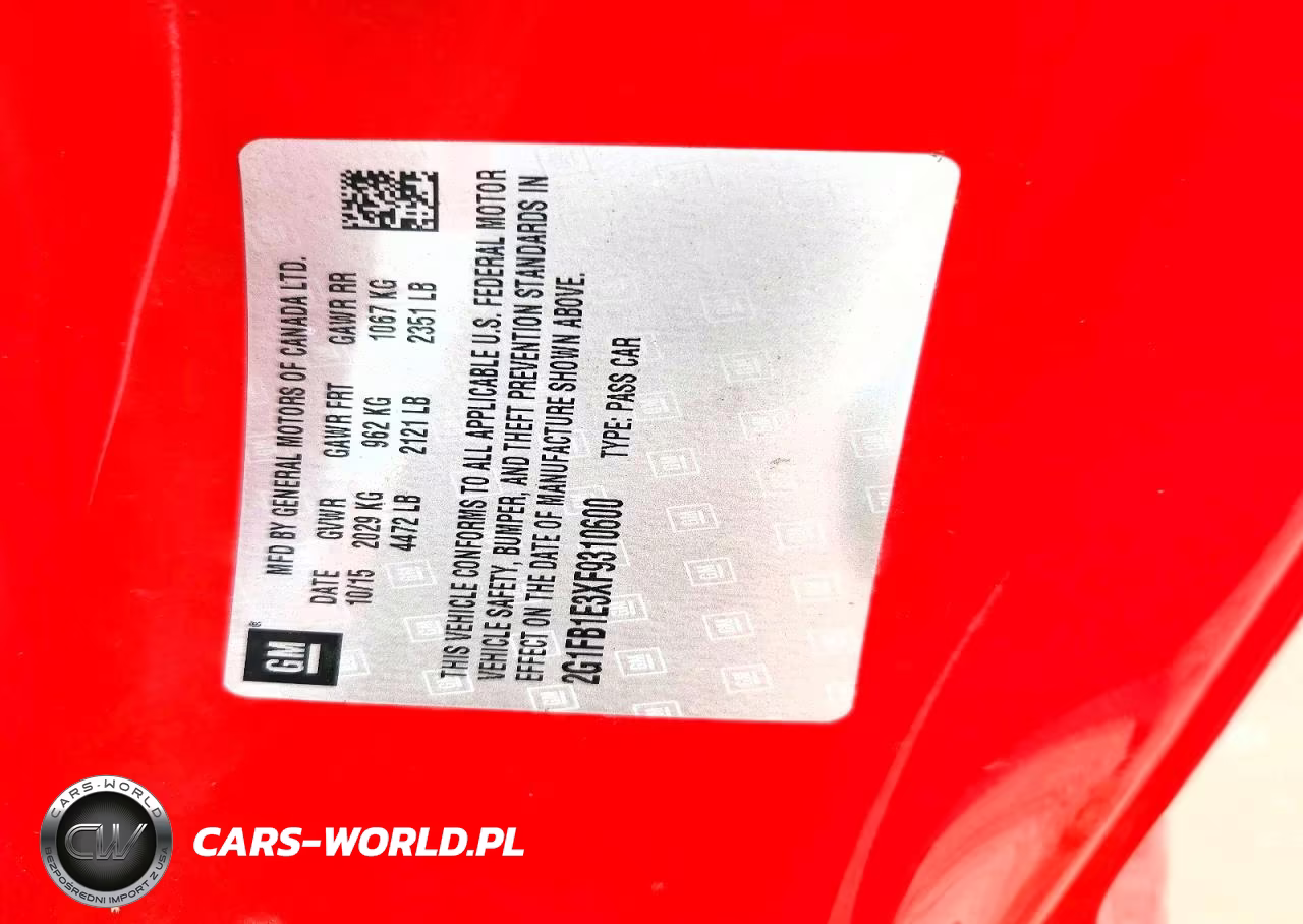 2015 Chevrolet Camaro Ls VIN:2G1FB1E3XF9310600 - 12
