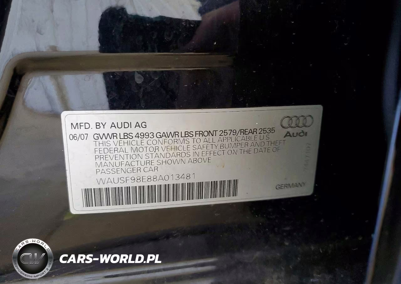 2008 Audi A4 S-Line 2.0T Avant Quattro VIN:WAUSF98E88A013481 - 12