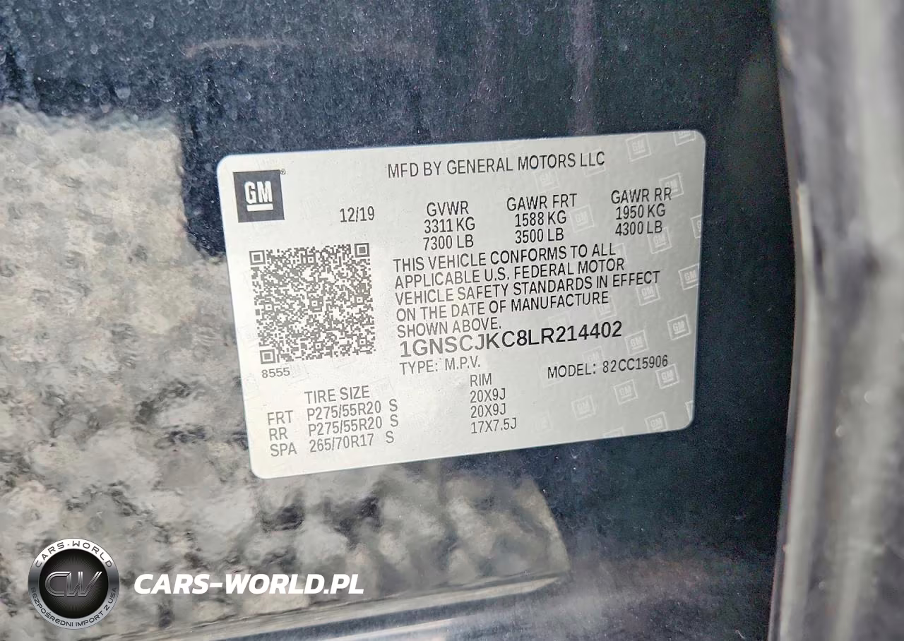 2020 Chevrolet Suburban C1500 Premier VIN:1GNSCJKC8LR214402 - 13