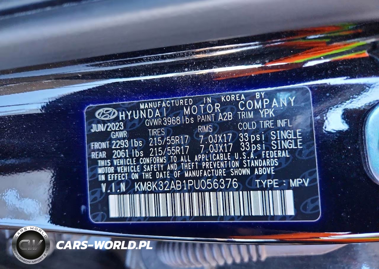 2023 Hyundai Kona Sel VIN:KM8K32AB1PU056376 - 12