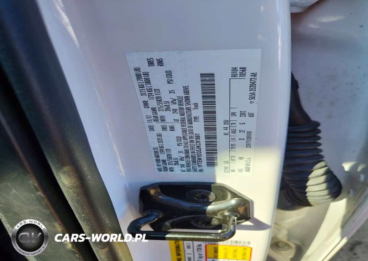 2018 Ford F150 Supercrew VIN:1FTEW1EG5JKC91861 - 12