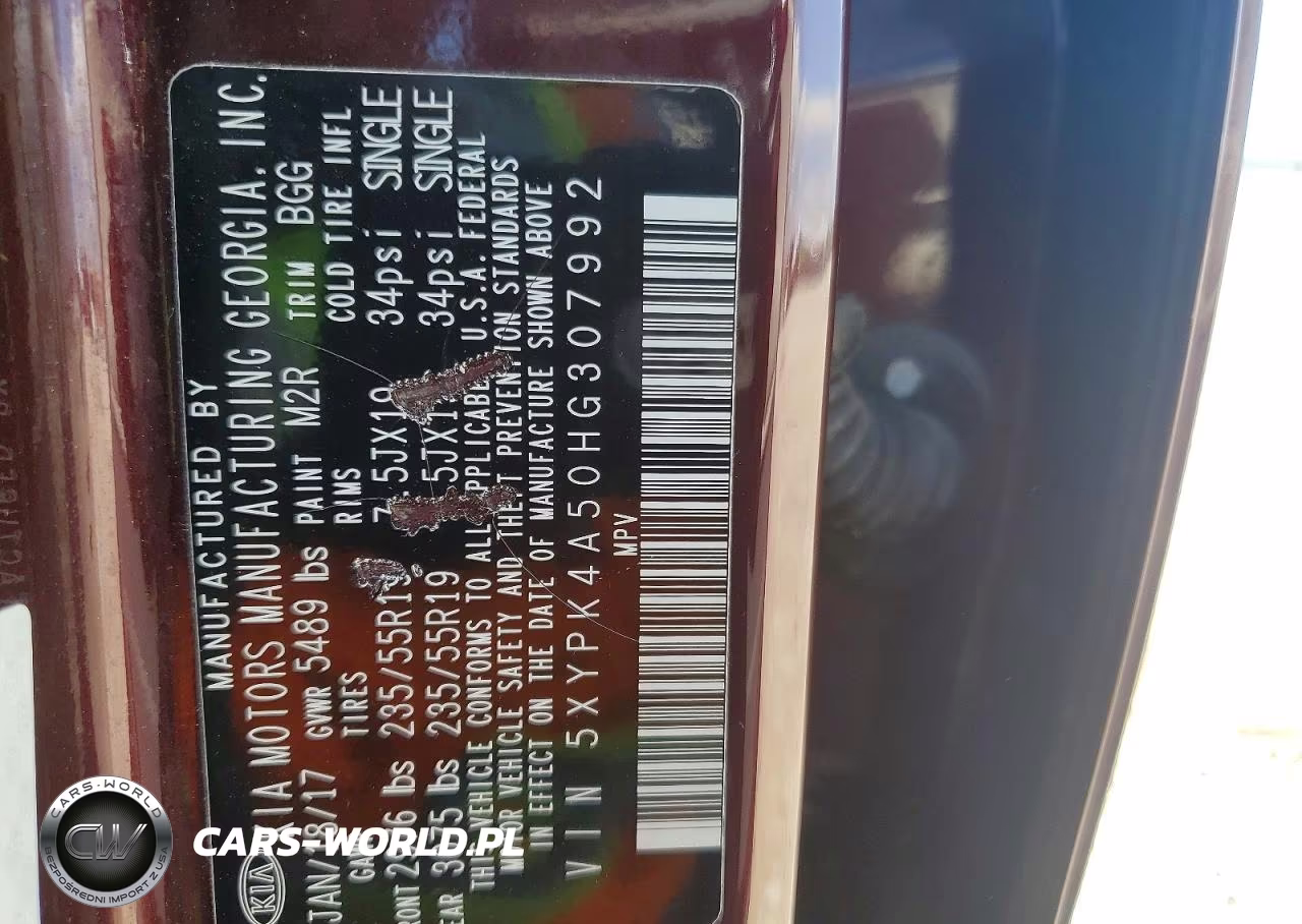 2017 Kia Sorento Sx V6 VIN:5XYPK4A50HG307992 - 12