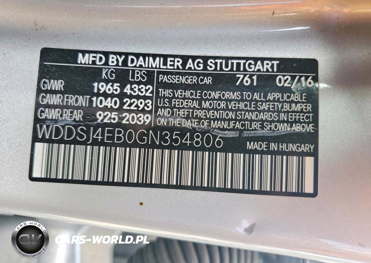 2016 Mercedes-Benz Cla 250 VIN:WDDSJ4EB0GN354806 - 13