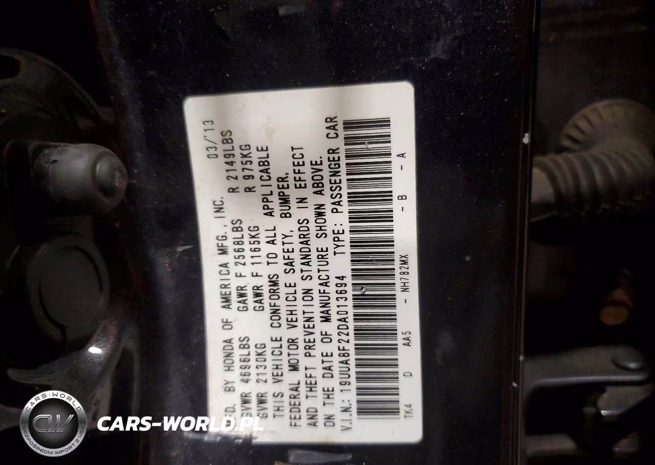 2013 Acura Tl VIN:19UUA8F22DA013694 - 12