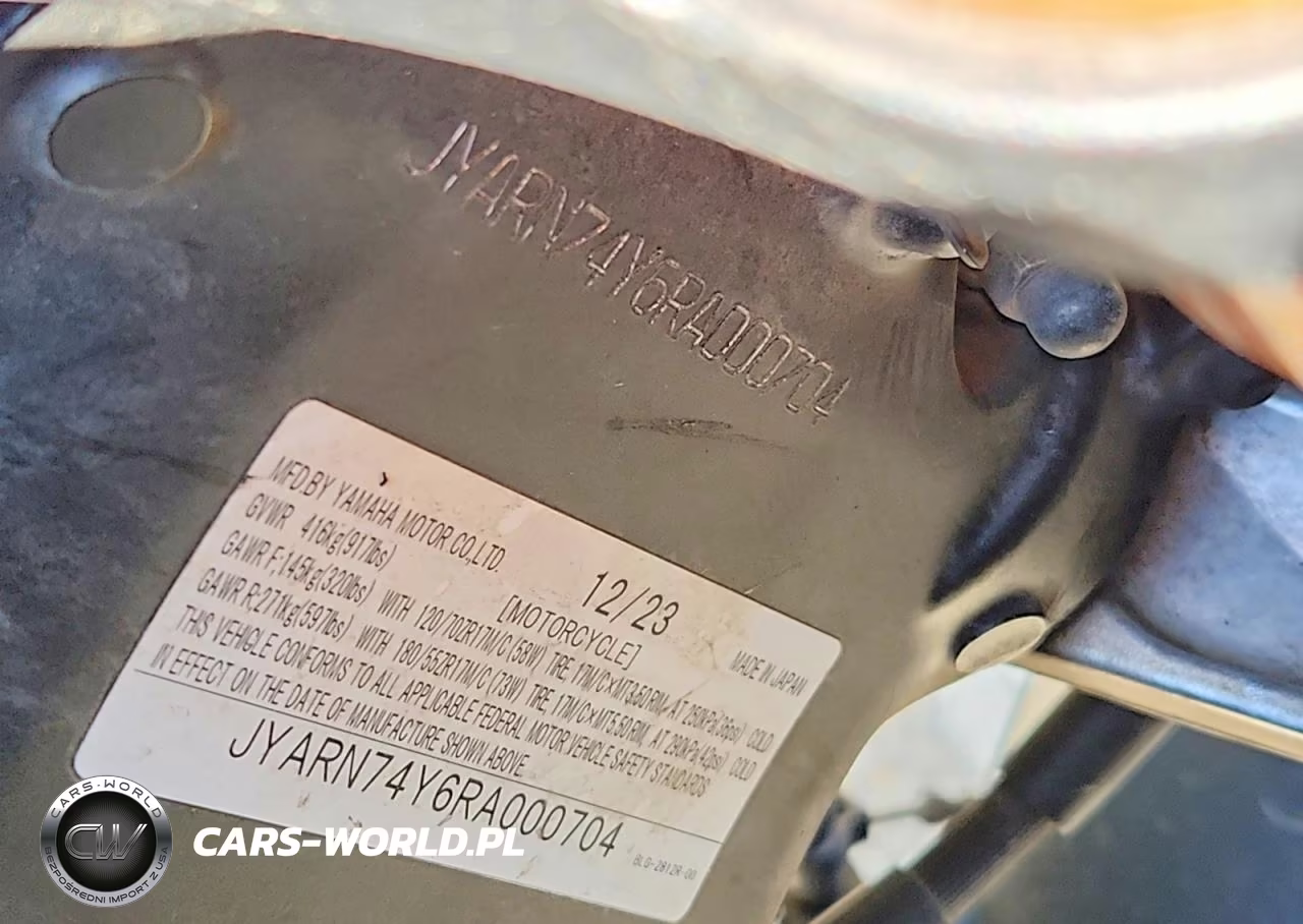 2024 Yamaha Mtt09 Gt VIN:JYARN74Y6RA000704 - 9