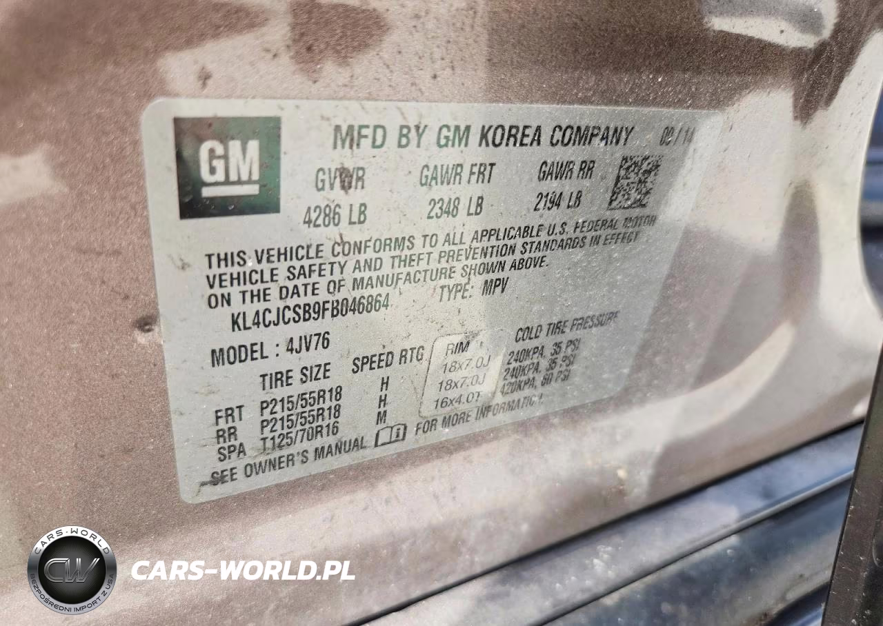 2015 Buick Encore VIN:KL4CJCSB9FB046864 - 13