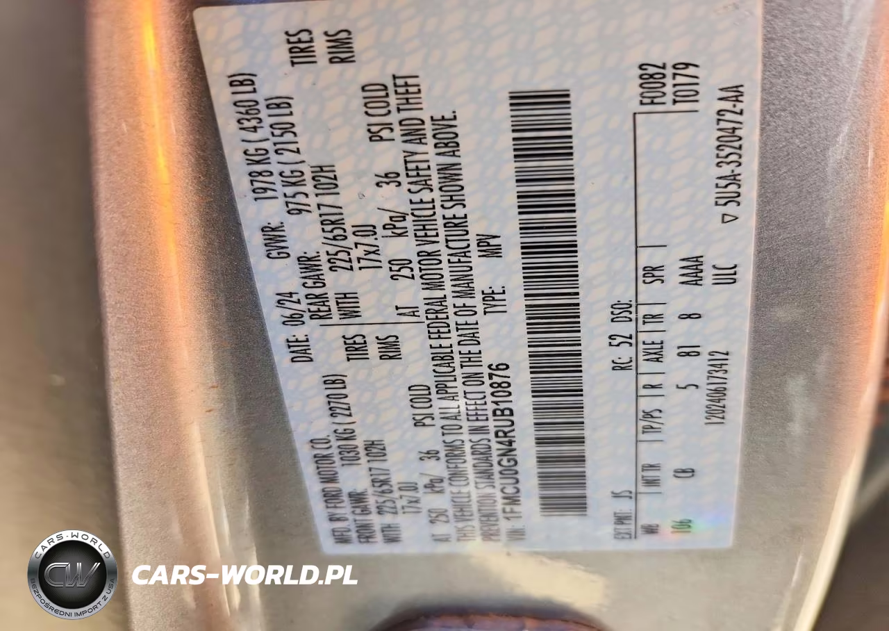 2024 Ford Escape Active VIN:1FMCU0GN4RUB10876 - 12