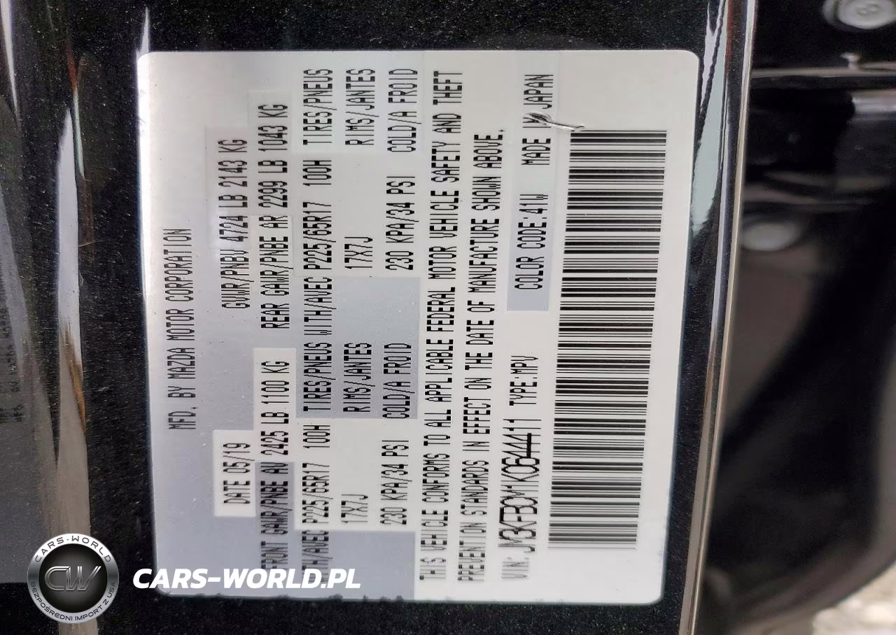 2019 Mazda Cx-5 Touring VIN:JM3KFBCM1K0644411 - 14