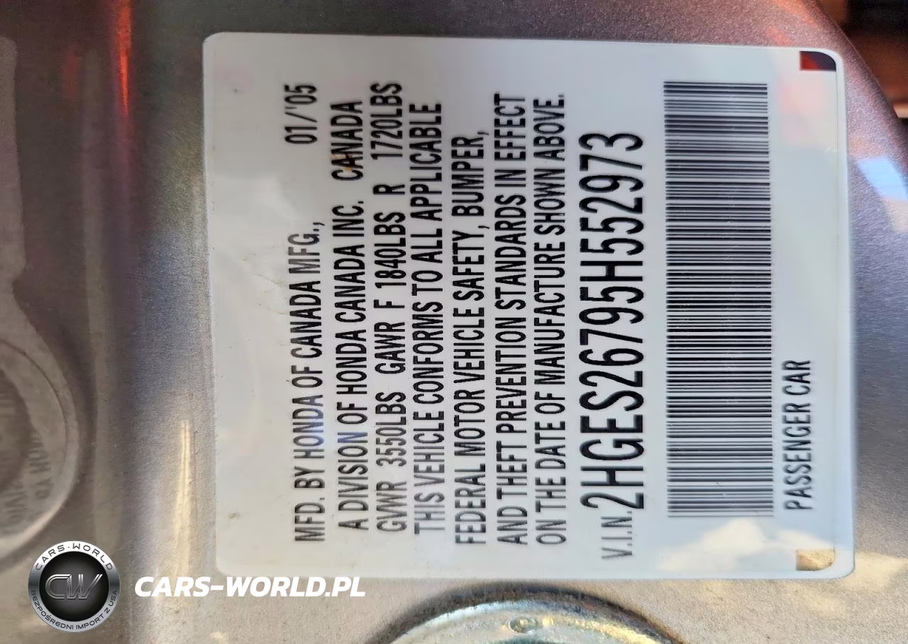 2005 Honda Civic Ex VIN:2HGES26795H552973 - 12