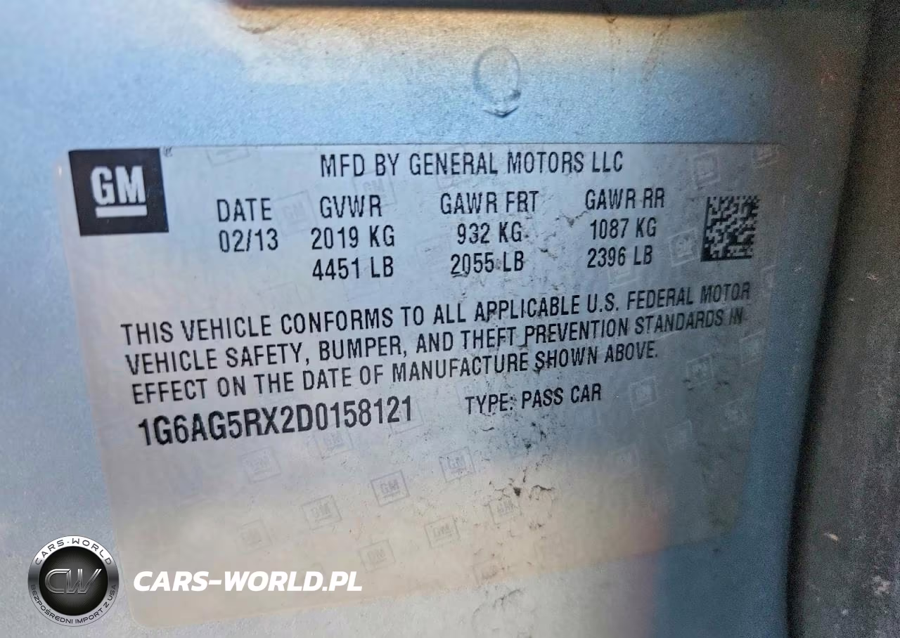 2013 Cadillac Ats VIN:1G6AG5RX2D0158121 - 12