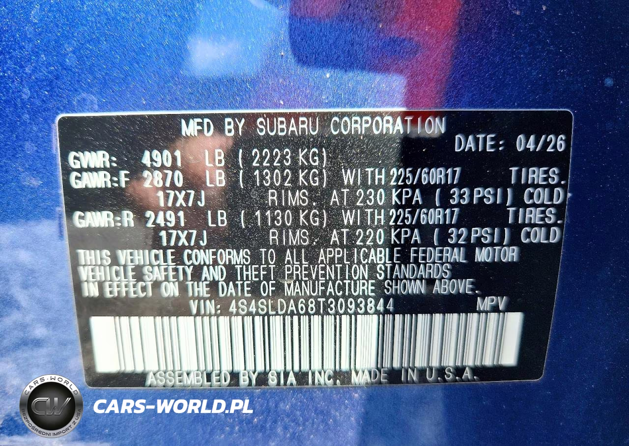2026 Subaru Forester A VIN:4S4SLDA68T3093844 - 14
