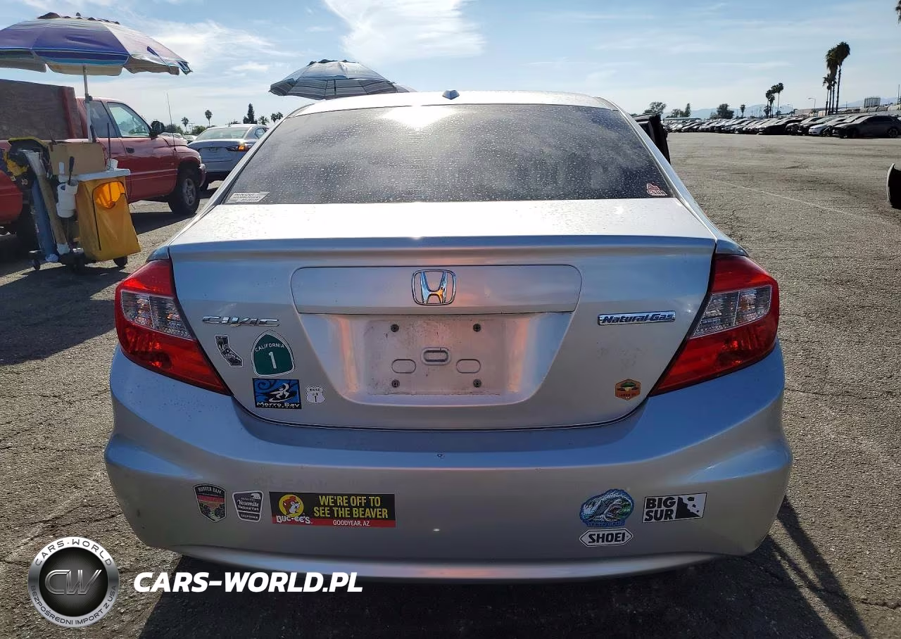 2012 Honda Civic Natural Gas VIN:19XFB5F59CE001597 - 6