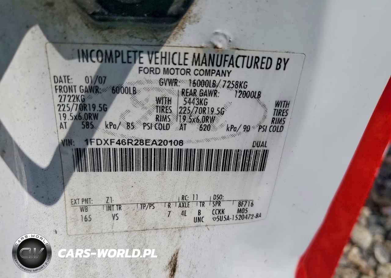 2008 Ford F450 Super Duty VIN:1FDXF46R28EA20108 - 12