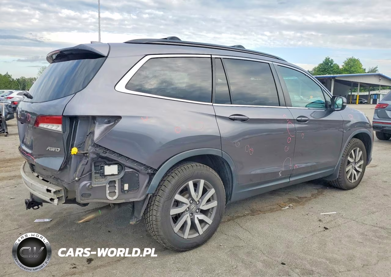 2019 Honda Pilot Exl VIN:5FNYF6H55KB069291 - 3