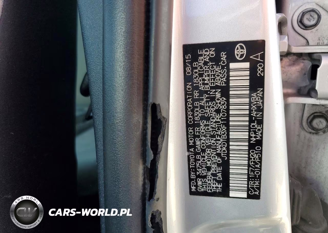 2015 Toyota Prius C One VIN:JTDKDTB3XF1107839 - 13