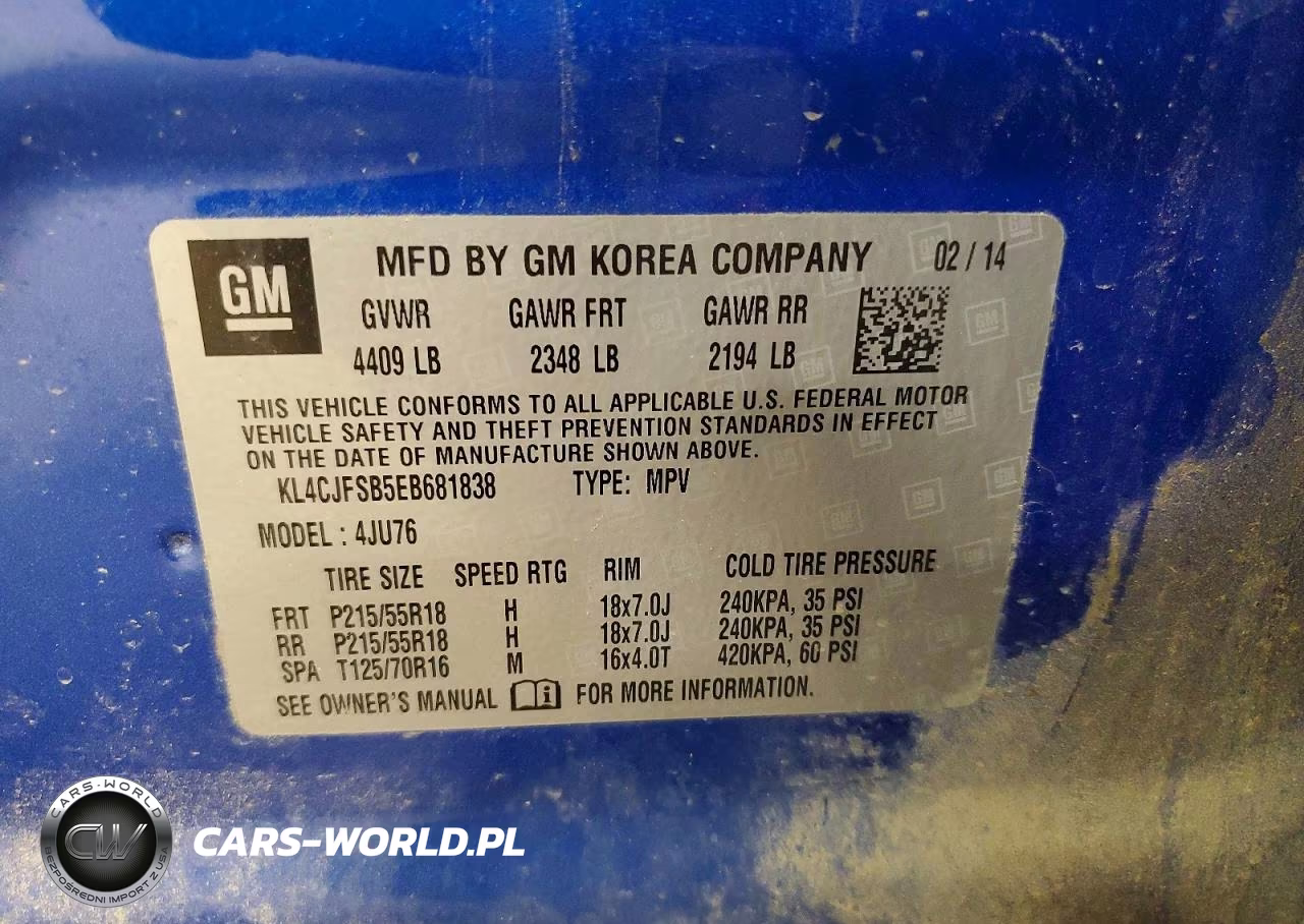 2014 Buick Encore Convenience VIN:KL4CJFSB5EB681838 - 14