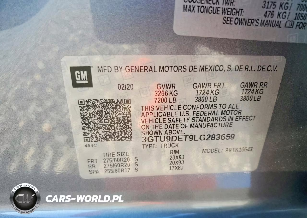 2020 GMC Sierra K1500 Slt VIN:3GTU9DET9LG283659 - 12