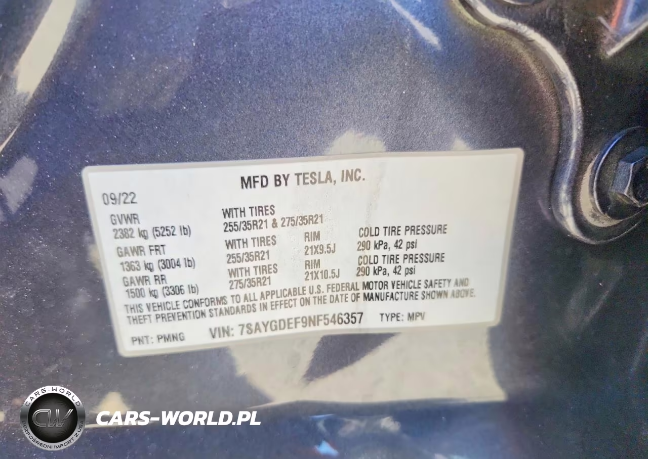 2022 Tesla Model Y VIN:7SAYGDEF9NF546357 - 12