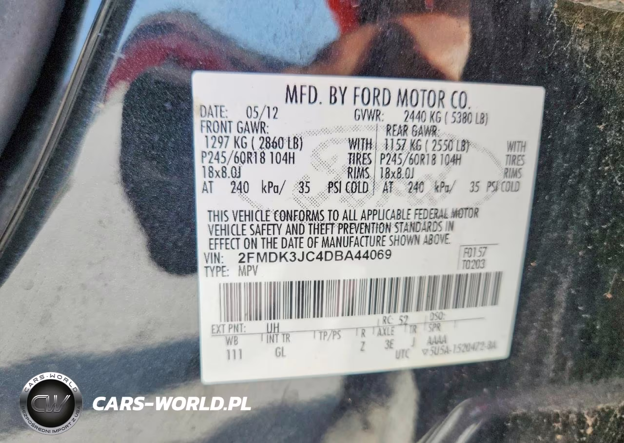 2013 Ford Edge Sel VIN:2FMDK3JC4DBA44069 - 13