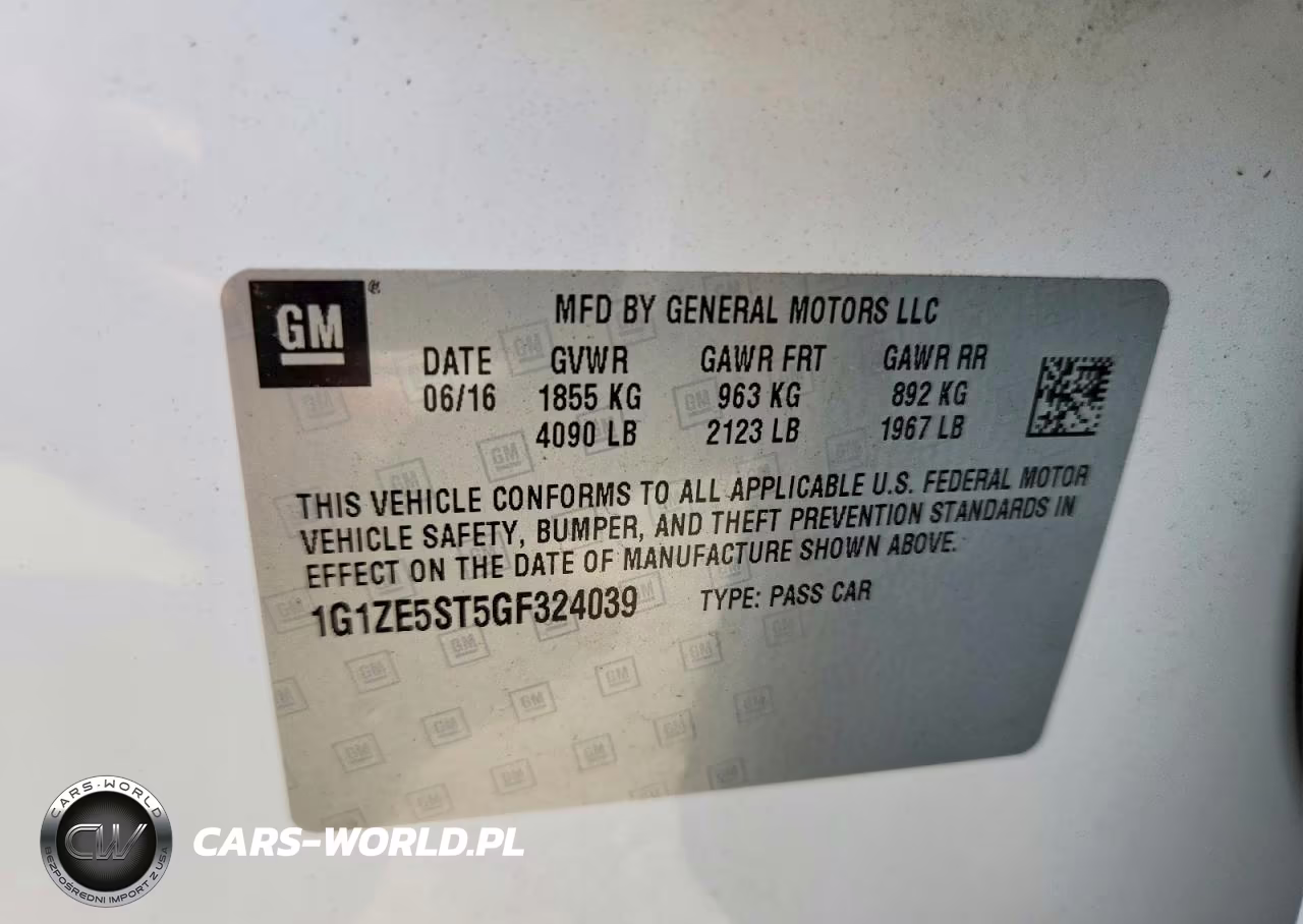 2016 Chevrolet Malibu Lt VIN:1G1ZE5ST5GF324039 - 12
