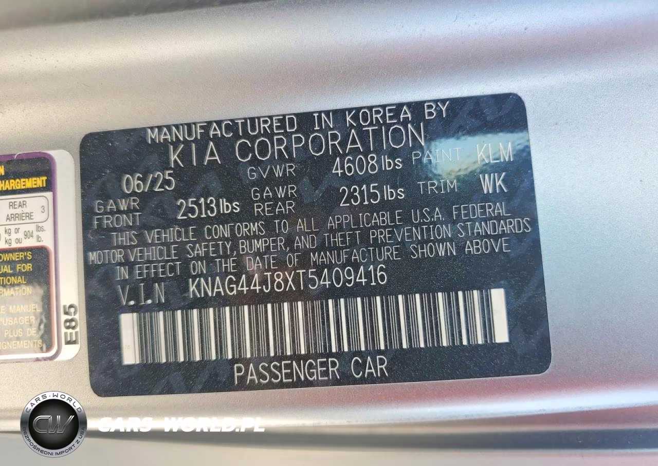 2026 Kia K5 Gt VIN:KNAG44J8XT5409416 - 13