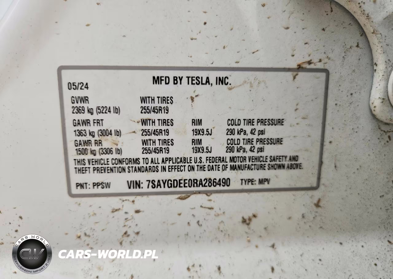 2024 Tesla Model Y VIN:7SAYGDEE0RA286490 - 13