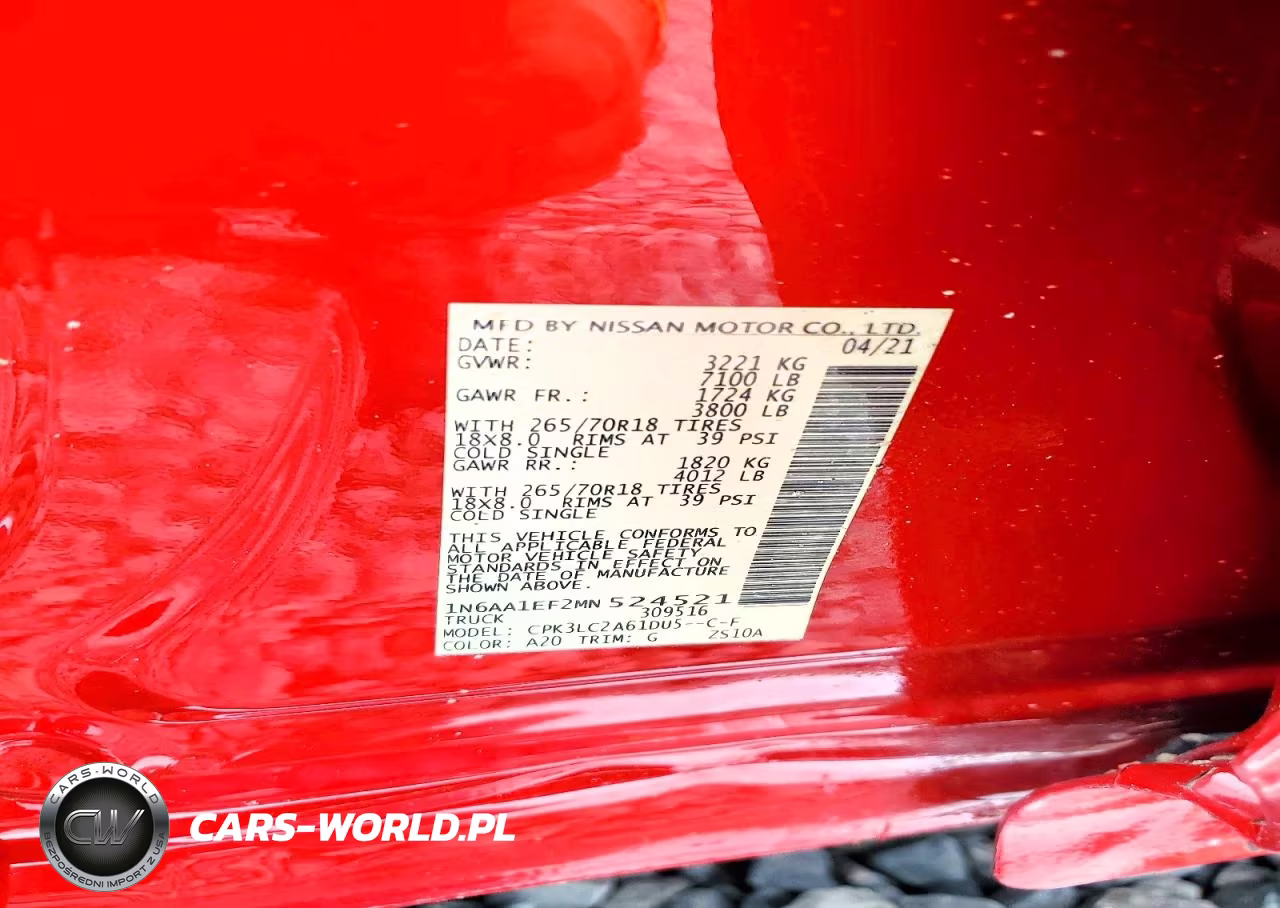 2021 Nissan Titan Sv VIN:1N6AA1EF2MN524521 - 13