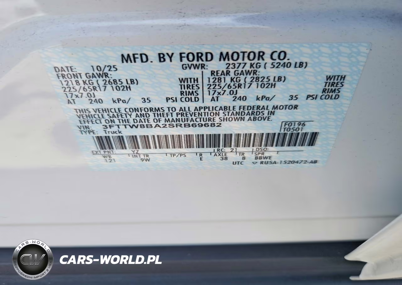 2025 Ford Maverick Xl VIN:3FTTW8BA2SRB69682 - 12