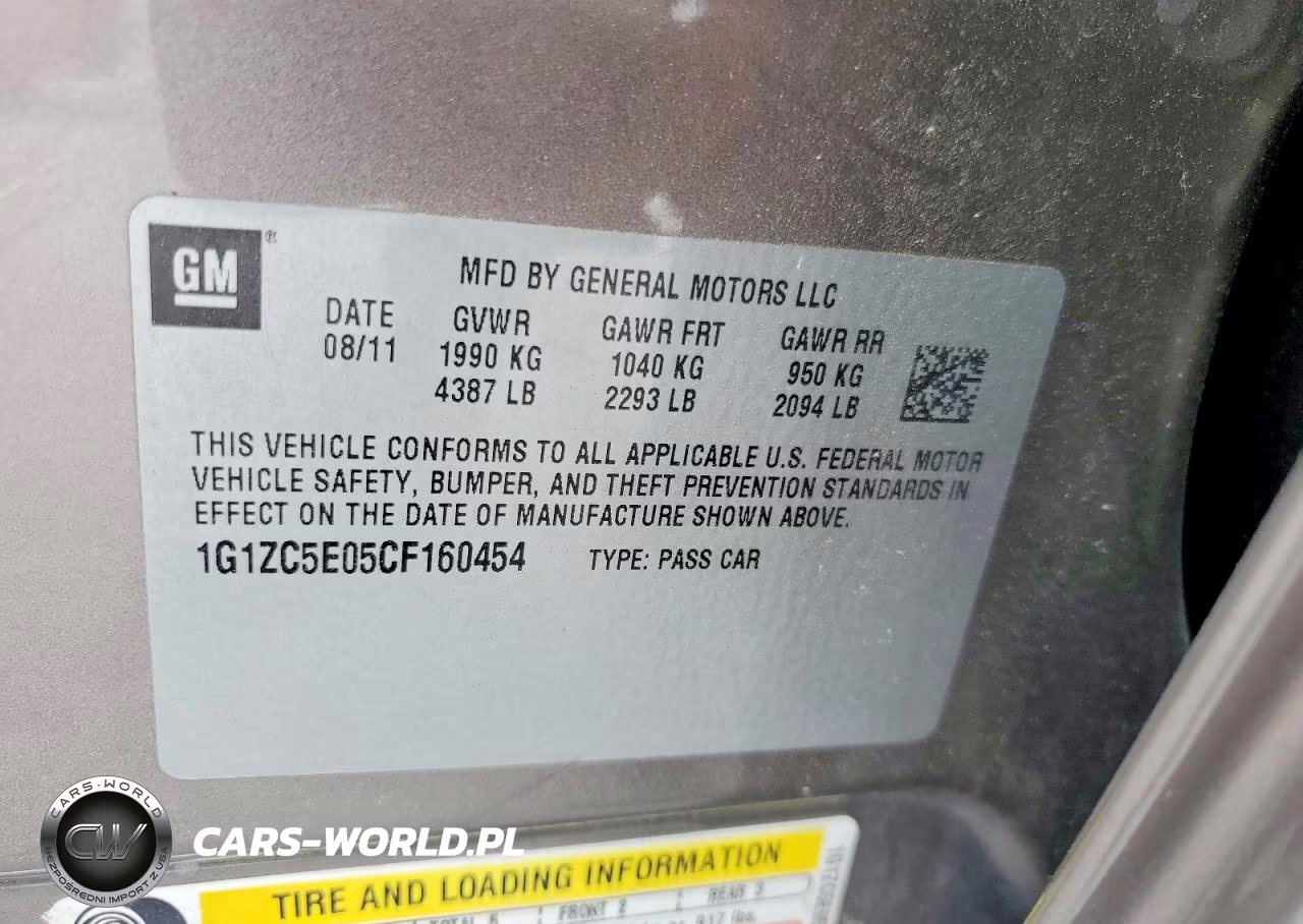 2012 Chevrolet Malibu 1Lt VIN:1G1ZC5E05CF160454 - 12