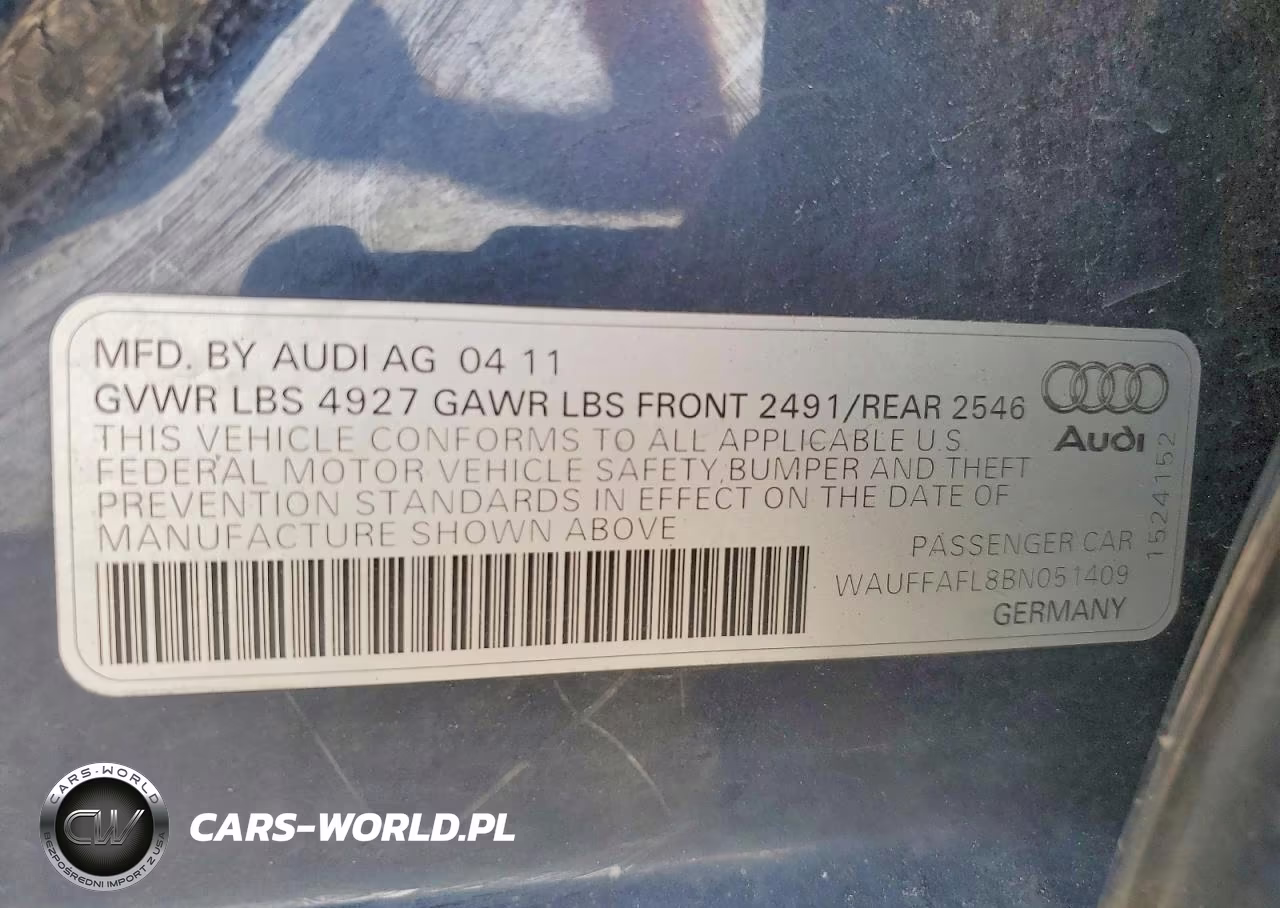 2011 Audi A4 Premium Plus VIN:WAUFFAFL8BN051409 - 12