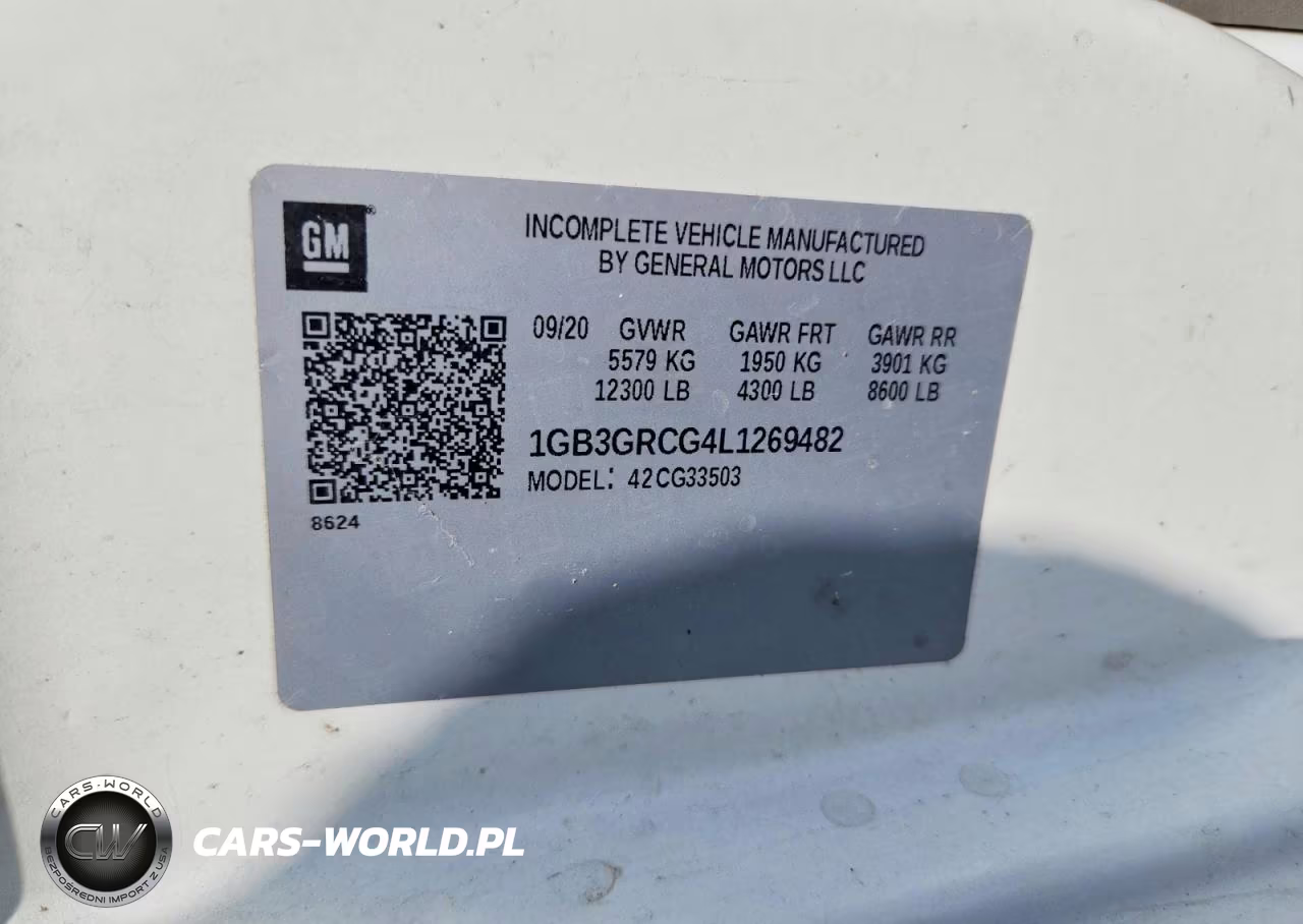 2020 Chevrolet Express G3500 VIN:1GB3GRCG4L1269482 - 13