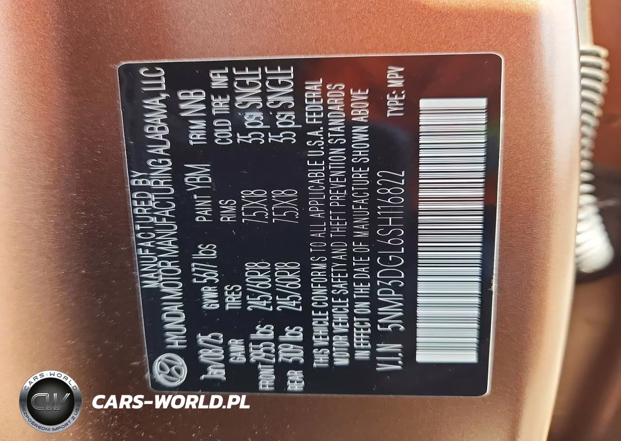 2025 Hyundai Santa Fe Xrt VIN:5NMP3DGL6SH116822 - 13