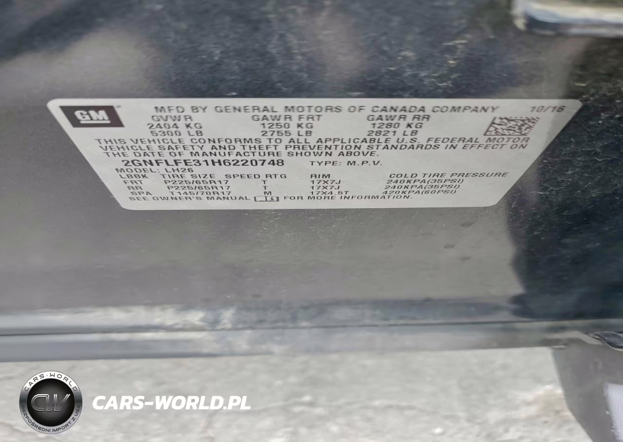 2017 Chevrolet Equinox Lt VIN:2GNFLFE31H6220748 - 13