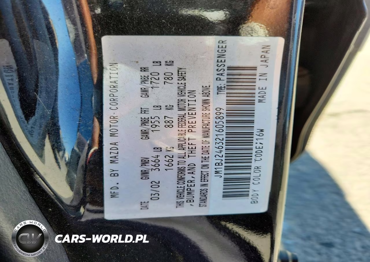 2002 Mazda Protege Pr5 VIN:JM1BJ246321605899 - 12