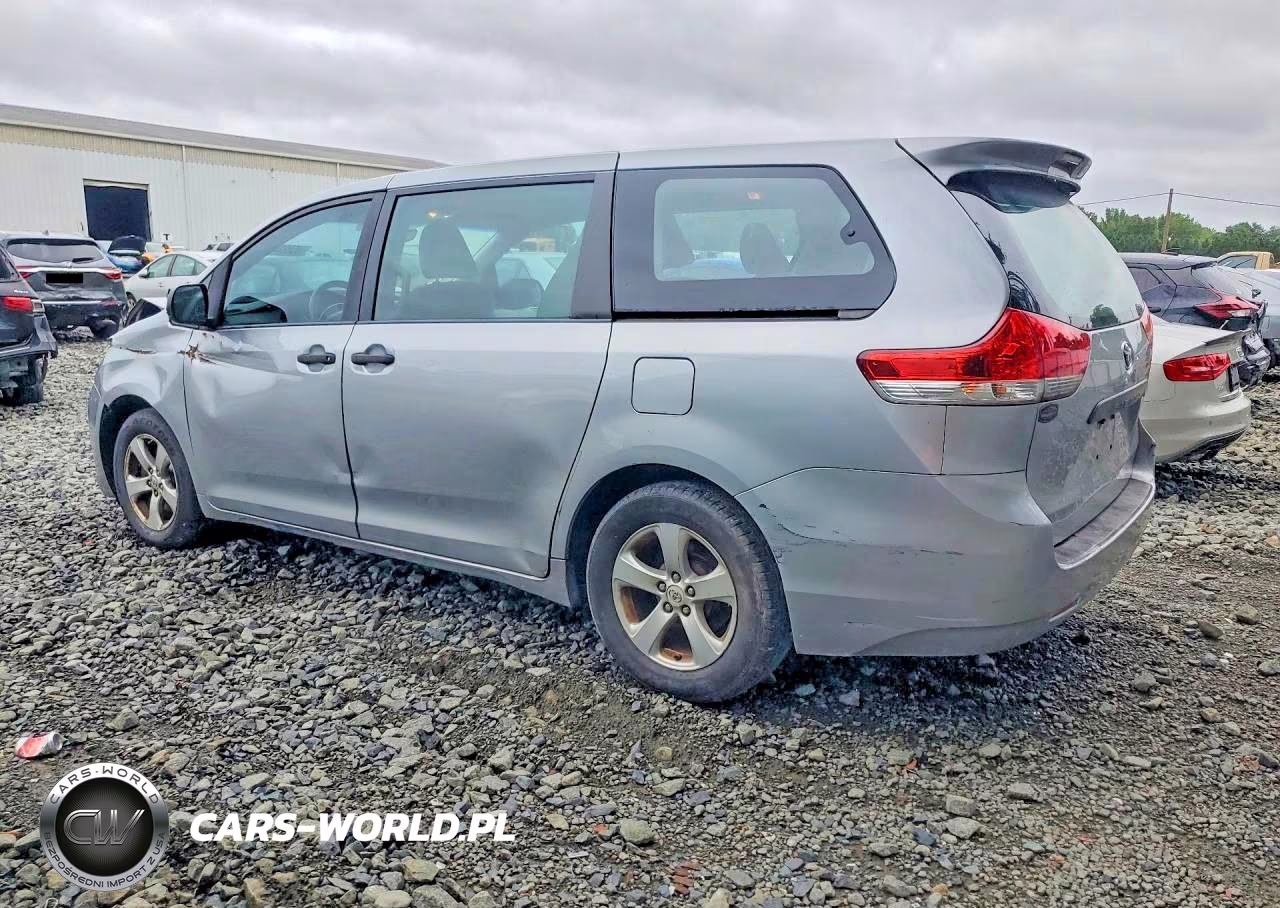 2012 Toyota Sienna Base 7-Passenger VIN:5TDZK3DC3CS244458 - 2